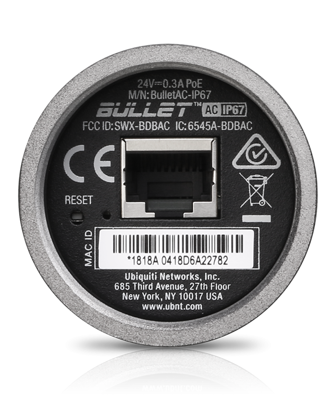 Ubiquiti Networks Bullet Dual Band AC Titanium 2.4/5GHz IP67 US