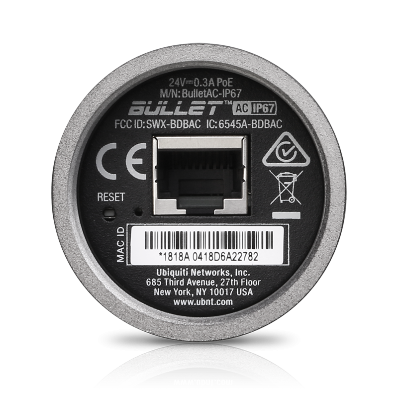 Ubiquiti Networks Bullet Dual Band AC Titanium 2.4/5GHz IP67 US