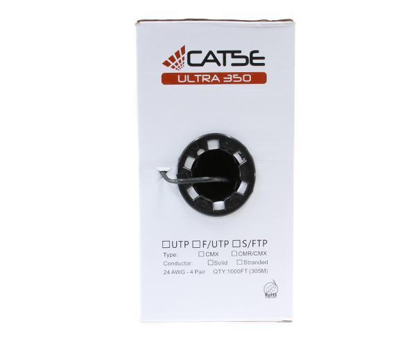 CAT5E Outdoor Bulk Ethernet Cable Solid Copper UL Listed UTP CMX 24 AWG