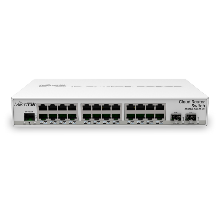 MikroTik CRS326-24G-2S+IN Cloud Router Switch 800MHz 24xGb 2xSFP+