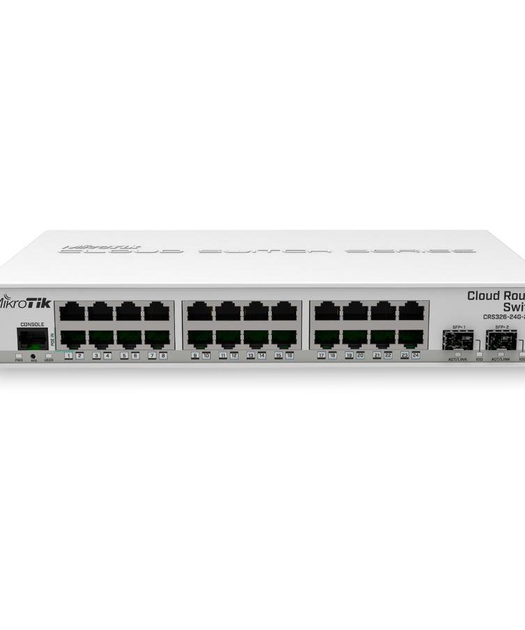 MikroTik CRS326-24G-2S+IN Cloud Router Switch 800MHz 24xGb 2xSFP+