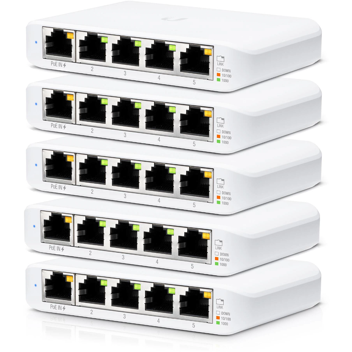 Ubiquiti USW Flex Mini 5-Port managed Gigabit Ethernet switch 5-Pack