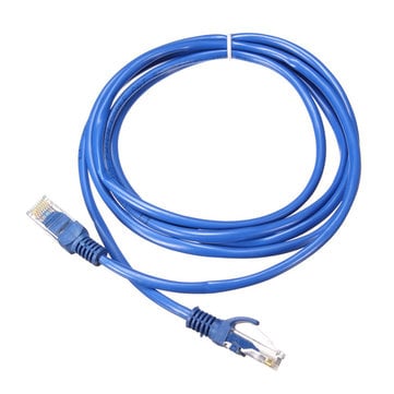 Patch Cord; Cat 5e; 4 Pair U/UTP; 24 AWG; Blue; 3 ft. (0.91m)