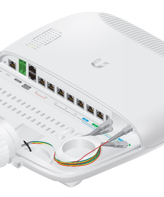 Ubiquiti EP-R8 8-Port EdgePoint Router Intelligent WISP Control Point with FiberProtect