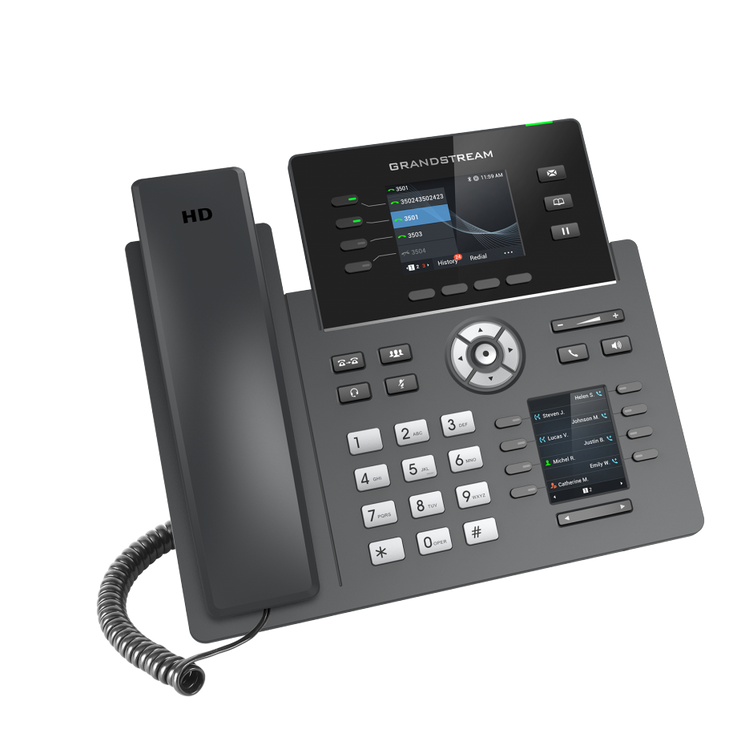 Grandstream GRP2614 4-Line Gigabit Wi-Fi Dual Display IP Phone