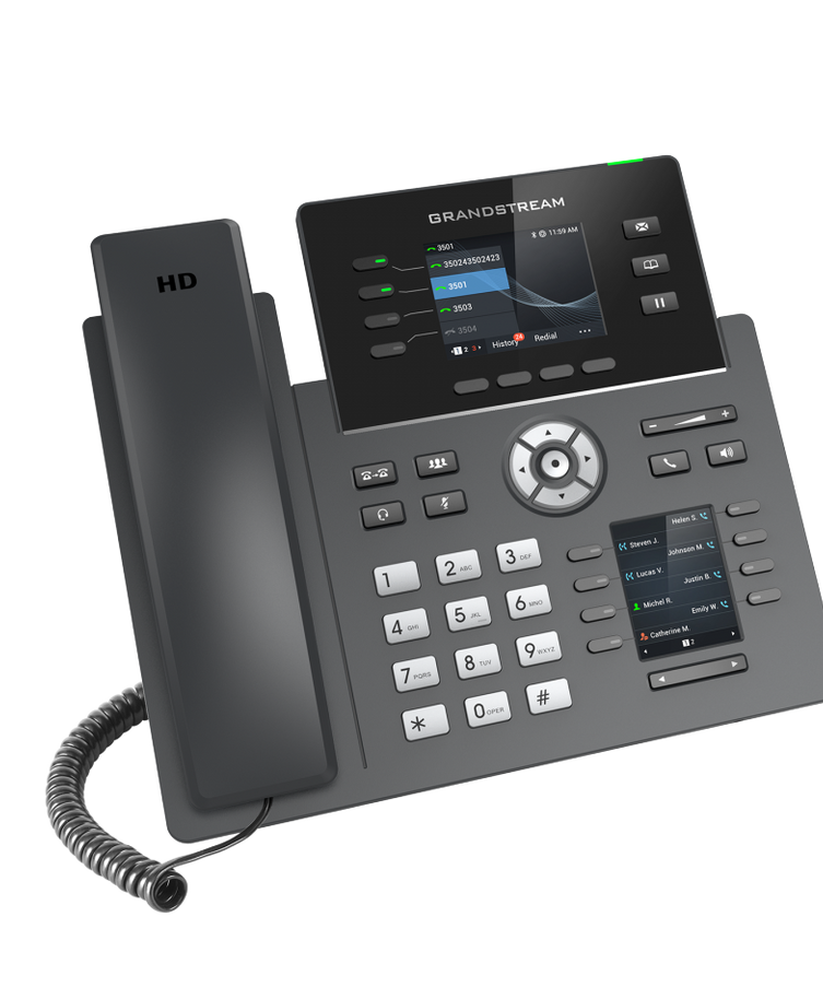 Grandstream GRP2614 4-Line Gigabit Wi-Fi Dual Display IP Phone