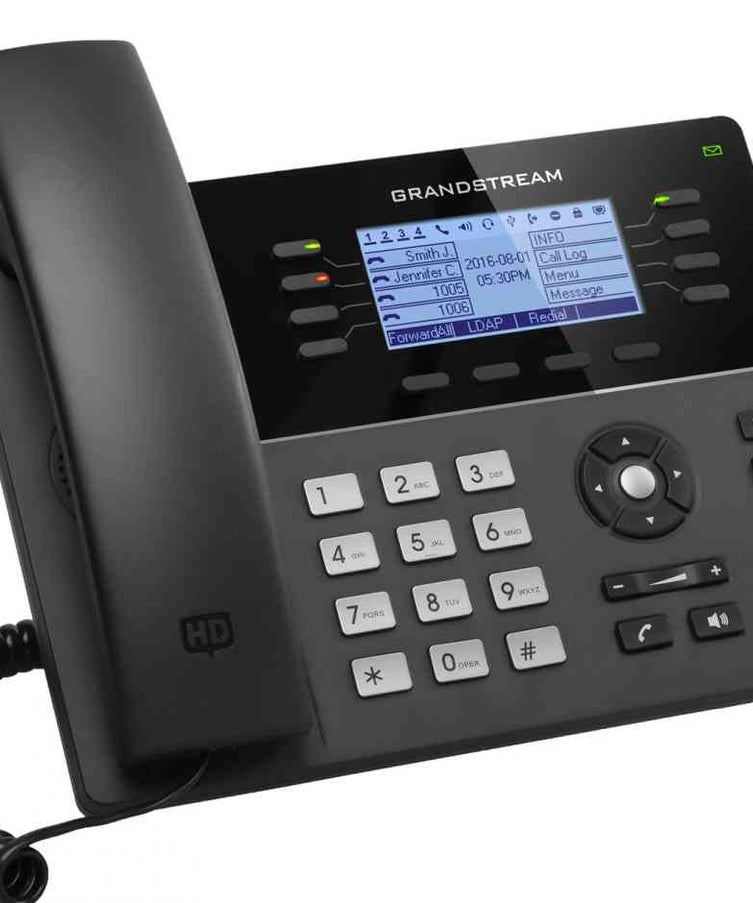  Grandstream Networks GXP1780 mid-range IP phone 8 lines, 4 SIP accts