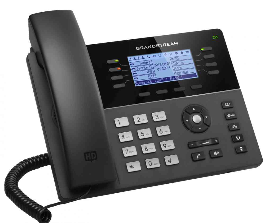  Grandstream Networks GXP1780 mid-range IP phone 8 lines, 4 SIP accts