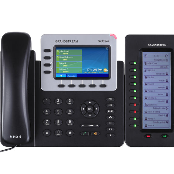 Grandstream Networks GXP2140 Enterprise 4 Line VoIP Deskset, TFT LCD