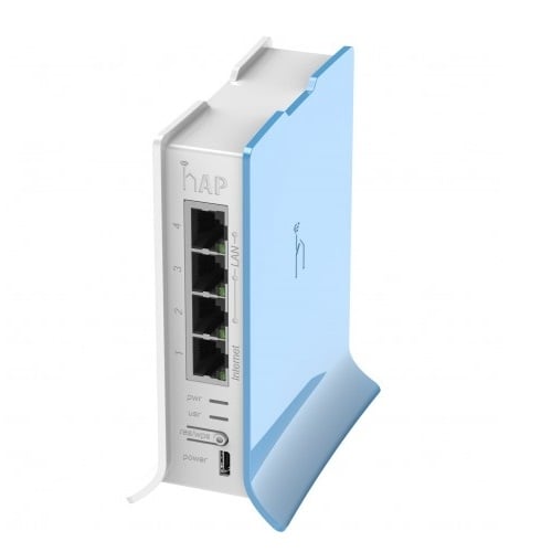 MikroTik RB941-2nD-TC 2.4 GHz hAP Lite Access Point 4-Port LAN, 802.11b/g/n