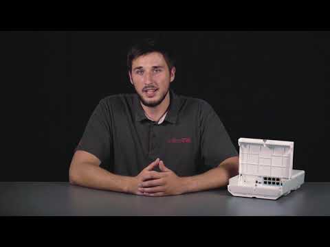 MikroTik netPower Lite 7R 8-Port Outdoor Switch with 7-Port Reverse PoE 2-Port SFP+