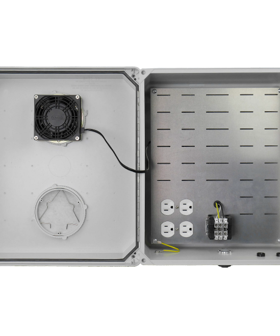 Hana Wireless HW2-N14-1HF Gen 2 FRP NEMA 14x12x7 120VAC Heat Fan