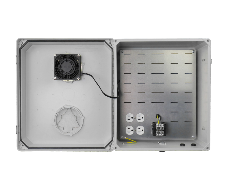 Hana Wireless HW2-N14-1HF Gen 2 FRP NEMA 14x12x7 120VAC Heat Fan