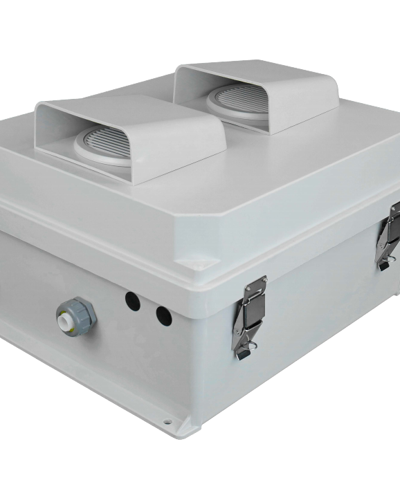 Hana Wireless HW2-N18-1HF Gen 2 FRP NEMA 18x16x8 120VAC Heat Fan