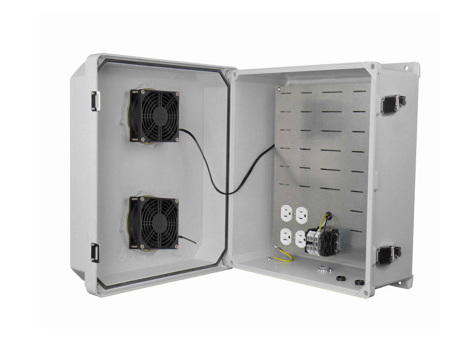 Hana Wireless HW2-N18-1HF Gen 2 FRP NEMA 18x16x8 120VAC Heat Fan