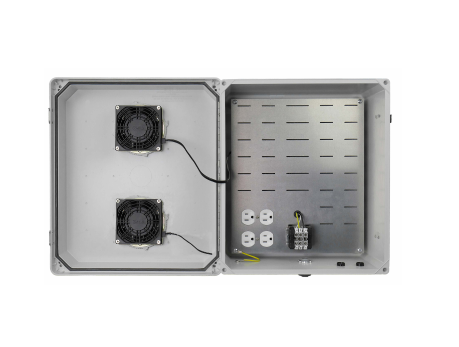 Hana Wireless HW2-N18-1HF Gen 2 FRP NEMA 18x16x8 120VAC Heat Fan