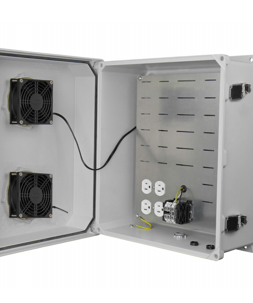 Hana Wireless HW2-N20-1HF Gen 2 FRP NEMA 20x16x11 120VAC Heat Fan              