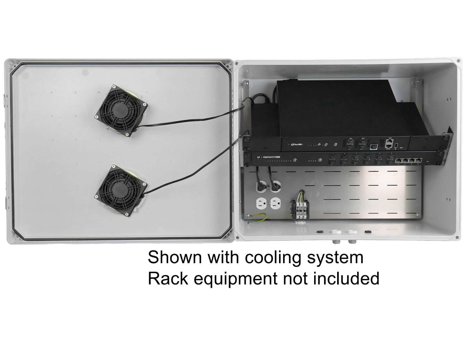 Hana Wireless HW2-N20-RS1F 16x20x11 (2U) Rack Slant Mount 120v Fans