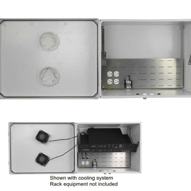 Hana Wireless HW2-N20-RS1V 16x20x11 (2U) Rack Slant Mount 120v Vent
