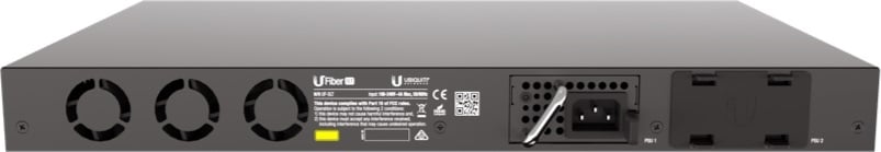 Ubiquiti UFiber UF‑OLT GPON Optical Line Terminal, 8-Port SFP, 2-Port 10G SFP+, Dual Modular Power Adapters