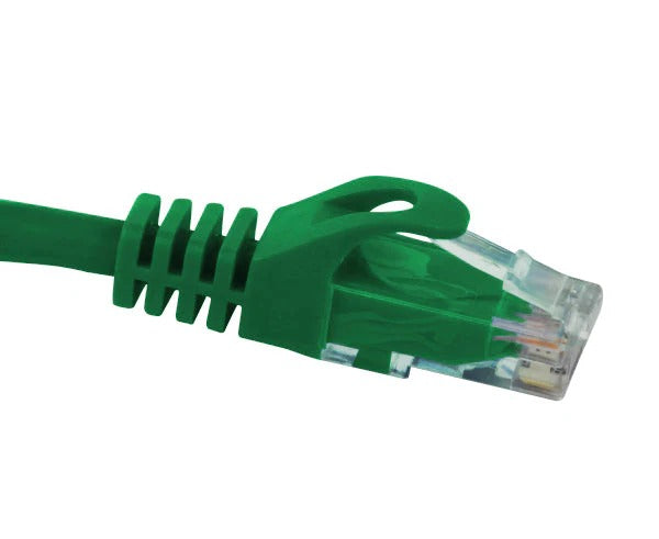 CAT6 Ethernet Patch Cable, Snagless Molded Boot Green