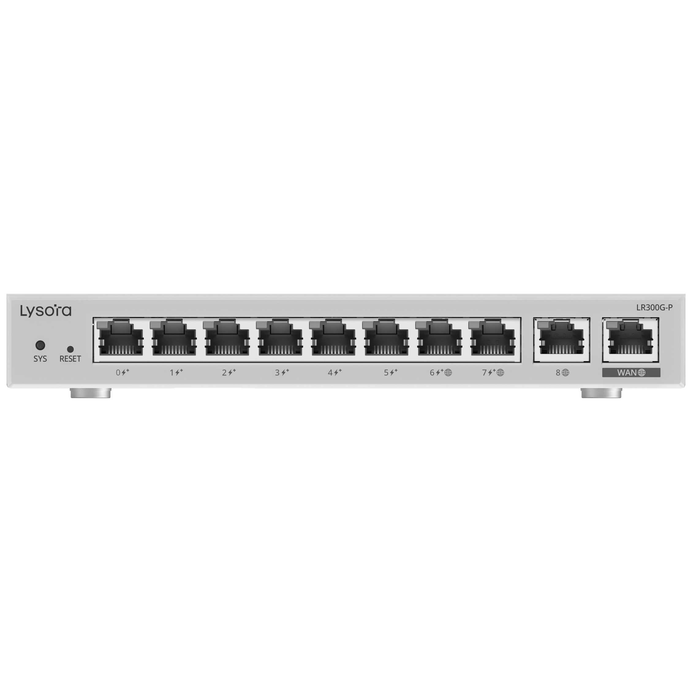 Lysora LR300G-P 10-Port Cloud Managed Router with 110 W PoE Budget