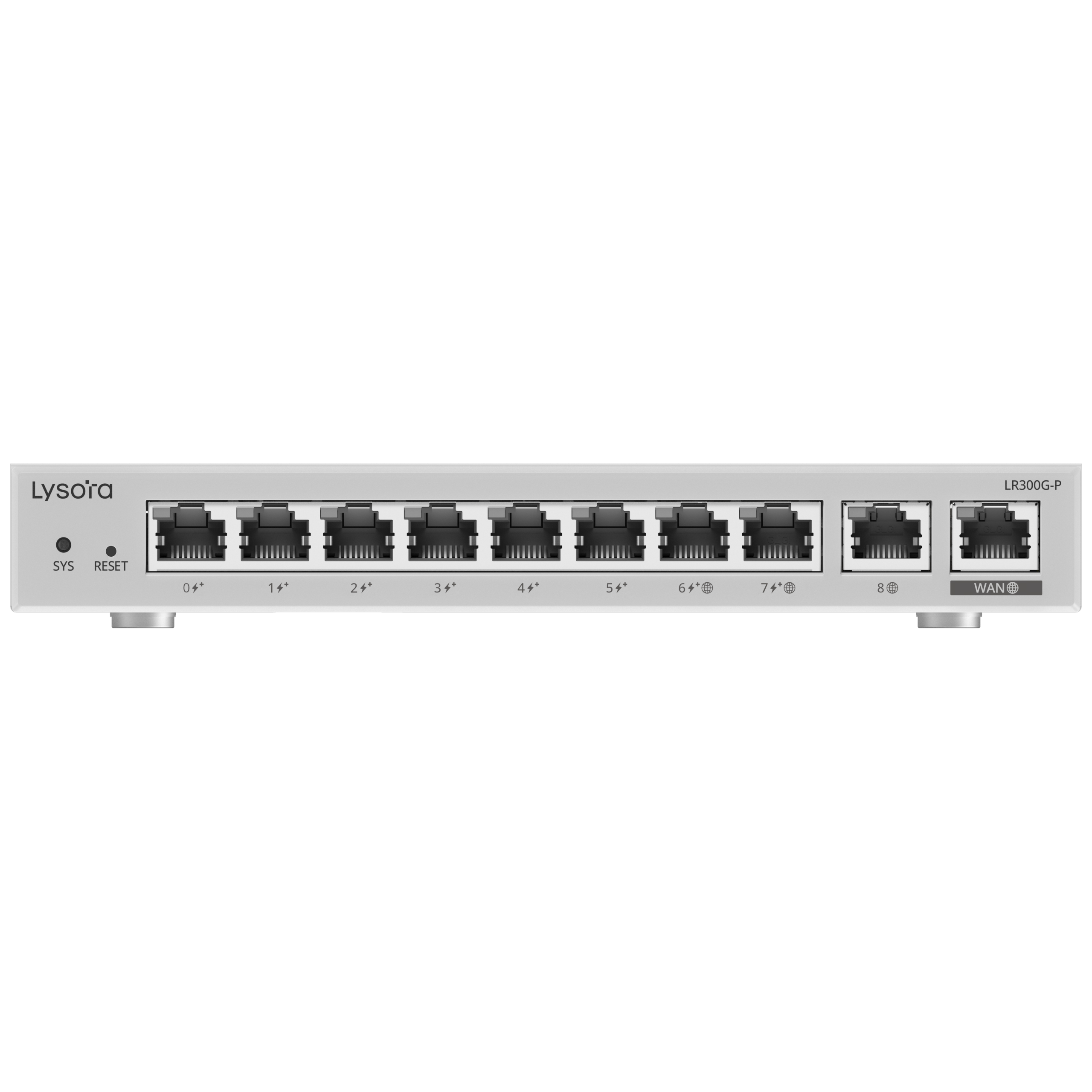 Lysora LR300G-P 10-Port Cloud Managed Router with 110 W PoE Budget