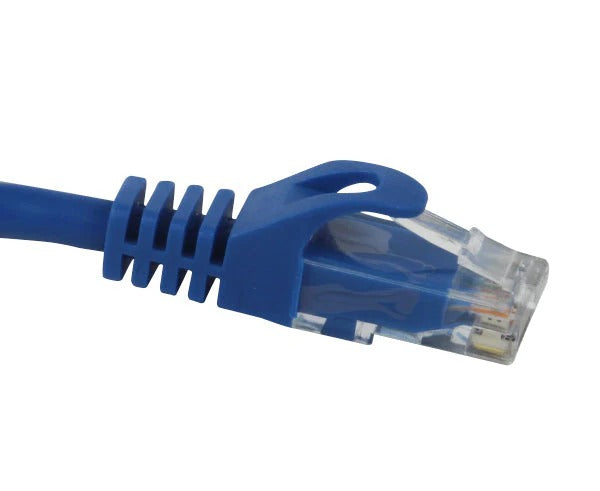 CAT6 Ethernet Patch Cable, Snagless Molded Boot Blue