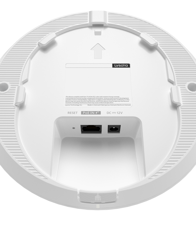 Lysora L6Lite Wi-Fi 6 AX1800 Dual-Band Ceiling Mount Access Point