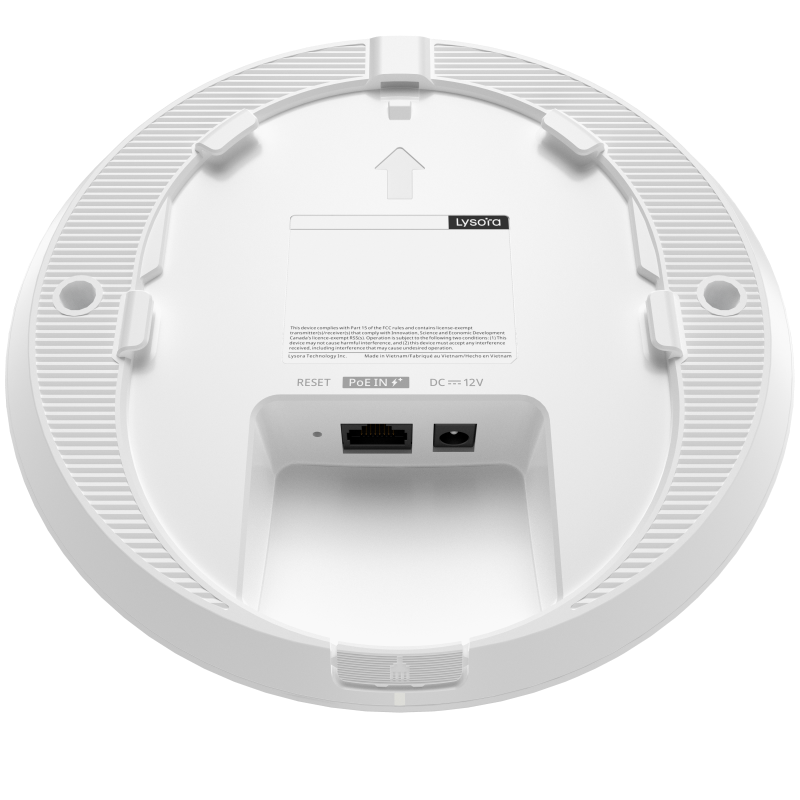 Lysora L6Lite Wi-Fi 6 AX1800 Dual-Band Ceiling Mount Access Point