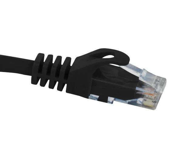 CAT6 Ethernet Patch Cable, Snagless Molded Boot Black
