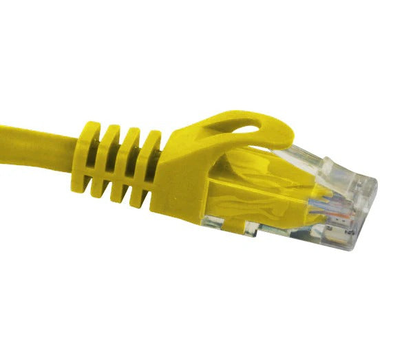 CAT6 Ethernet Patch Cable, Snagless Molded Boot Yellow