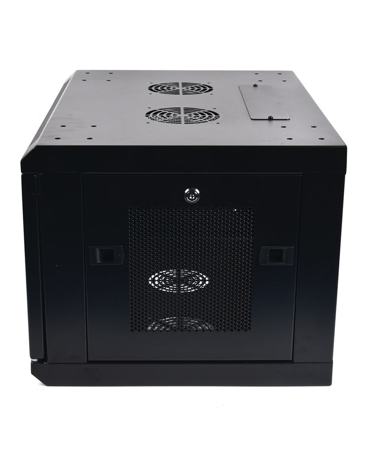 LightSaber 6U Fixed Wall Mount Cabinet with Perforated Front & Side Panels,18-inches Deep 