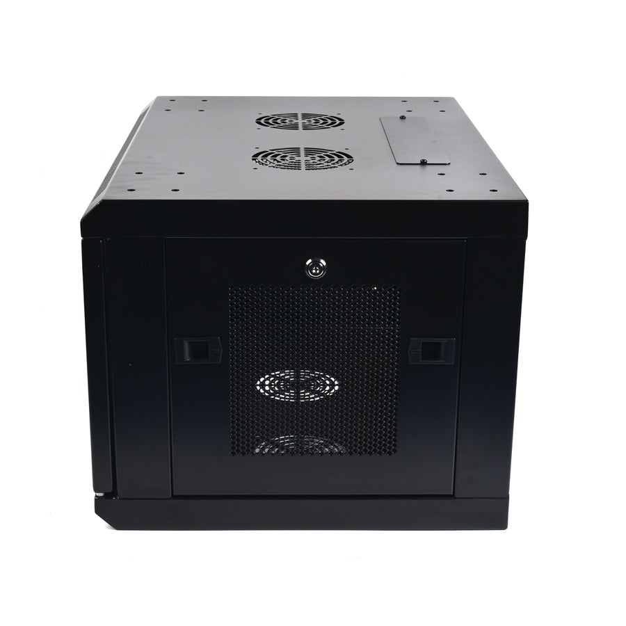 LightSaber 6U Fixed Wall Mount Cabinet with Perforated Front & Side Panels,18-inches Deep 