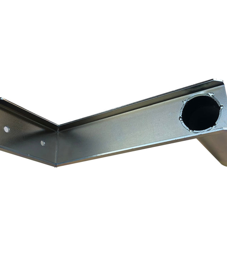 LSO-WMB8-HD - 1.5" diameter Heavy Duty Wall Mount Bracket, Zinc Plated Finish