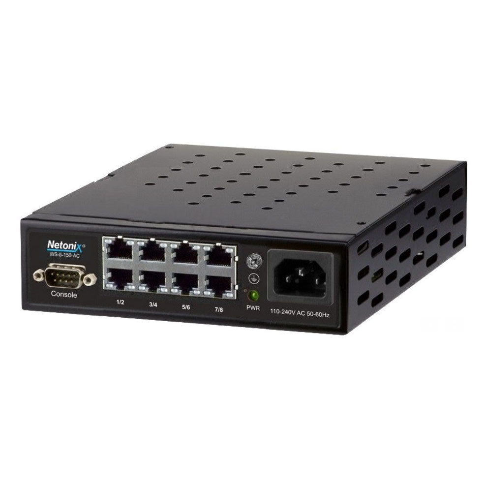 Netonix WS-8-150-AC 8-Port Managed PoE Switch, AC Power (150W)