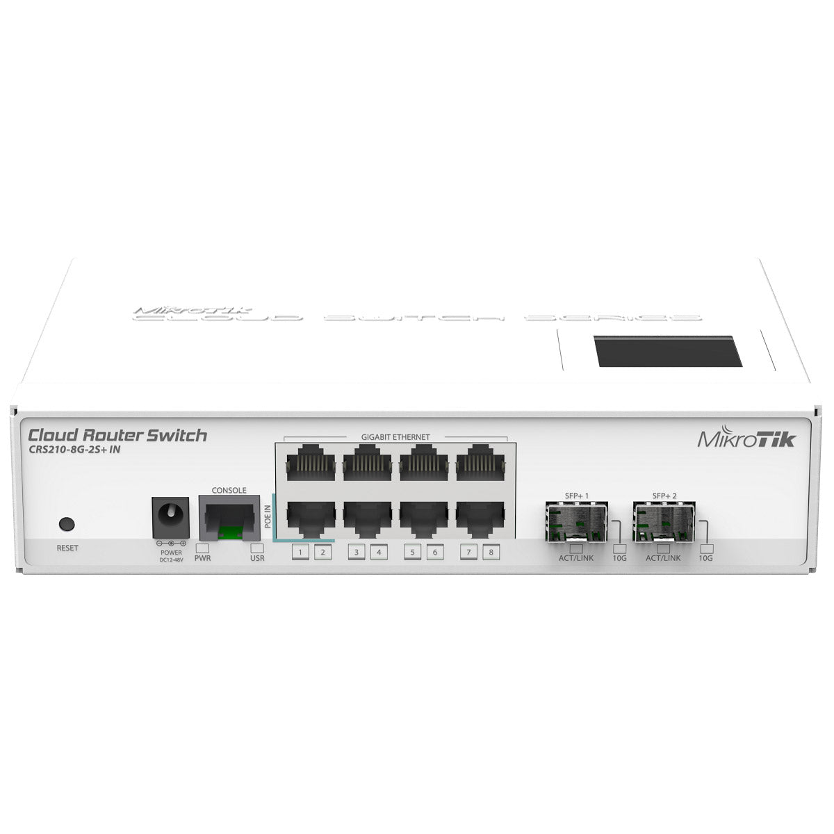 Mikrotik CRS210-8G-2S+IN 8x Gigabit Smart Switch 2x SFP+ cage 802.3af/at