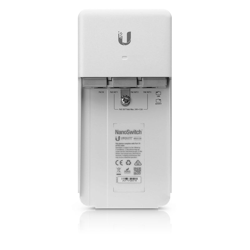 Ubiquiti Networks N-SW NanoSwitch 4 Gigabit 24V PoE