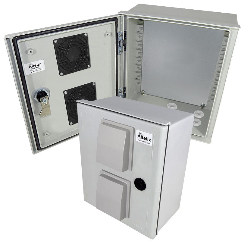 12x10x6 Vented Fiberglass Weatherproof NEMA Enclosure