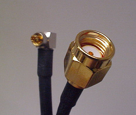 PIGTAIL RP-SMA TO MC 12"  RG174 CABLE