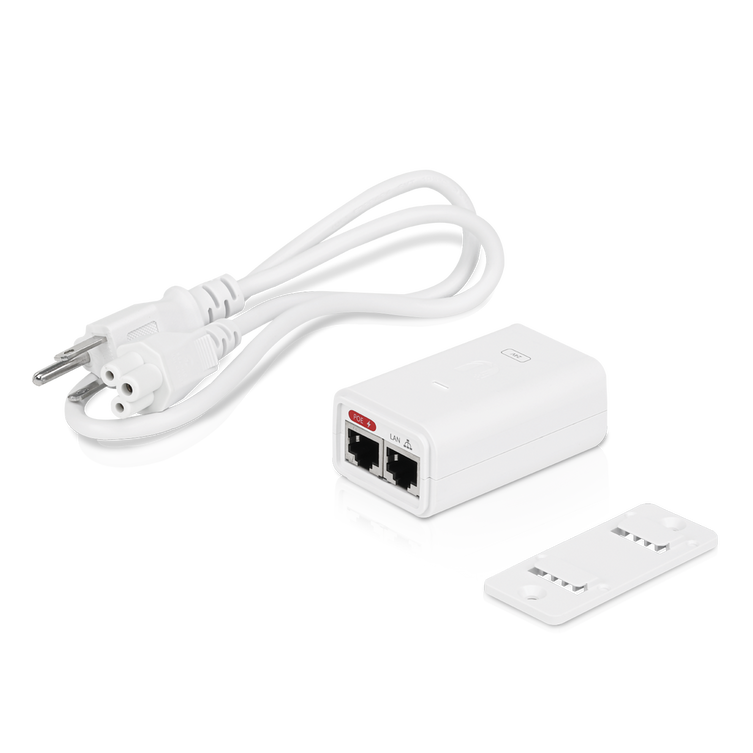 Ubiquiti Networks PoE Injector, 24-7W, White (POE-24-7W-G-WH)