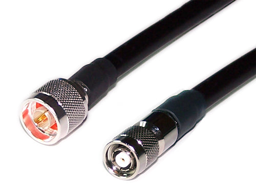 LMR-400 CABLE TYPE N-MALE TO RP-TNC CONNECTORS 25FT