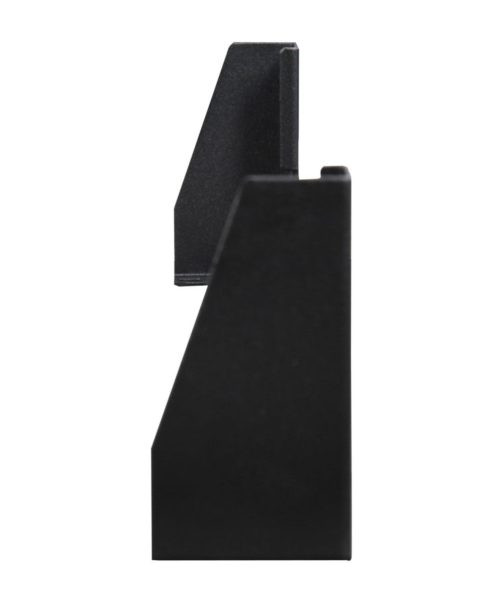 1U 19 Inch Steel Vertical Wall Mount Server Rack, Black 