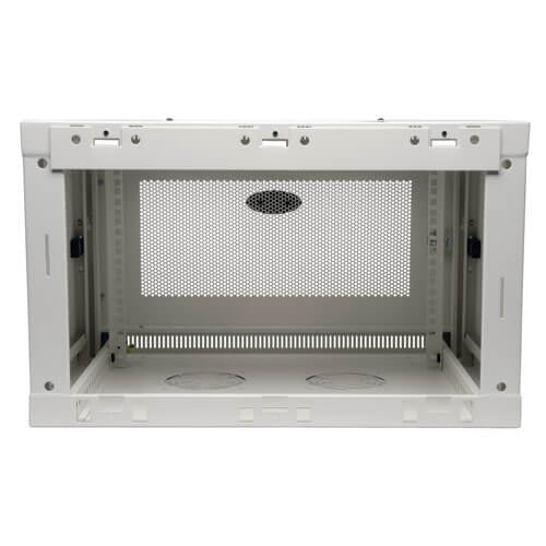 Tripp Lite SRW6UW SmartRack 6U Low-Profile Switch-Depth Wall-Mount Rack Enclosure Cabinet, White