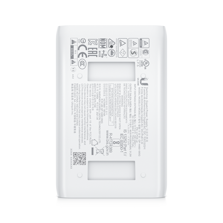 Ubiquiti U-POE-at 30W PoE+ PoE Injector 802.3at