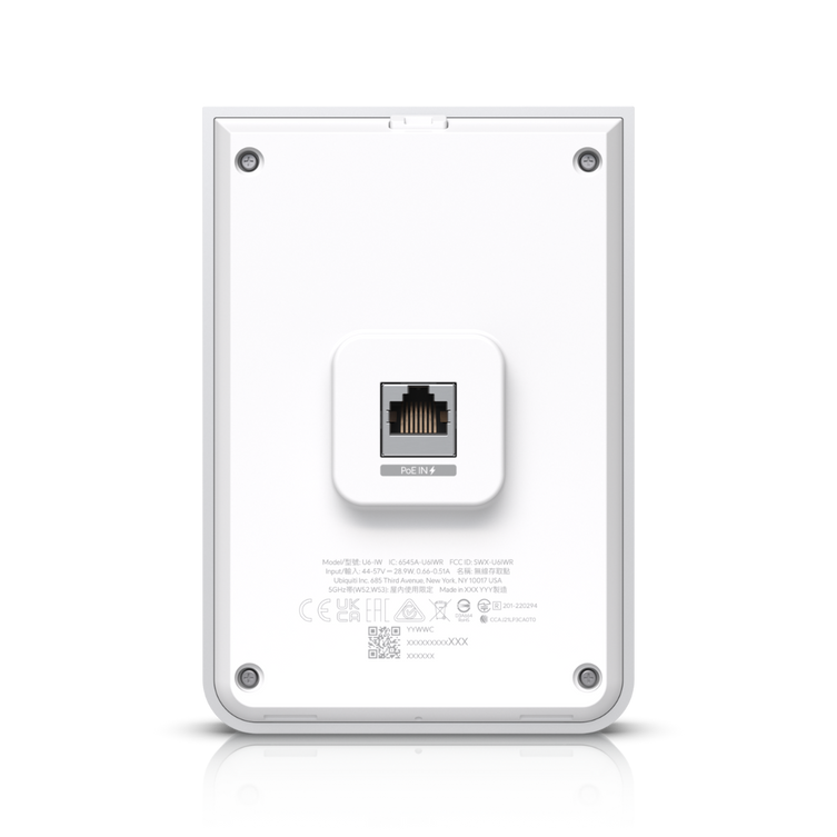 Ubiquiti U6-IW-US Wall-Mounted WiFi 6 Access Point With PoE