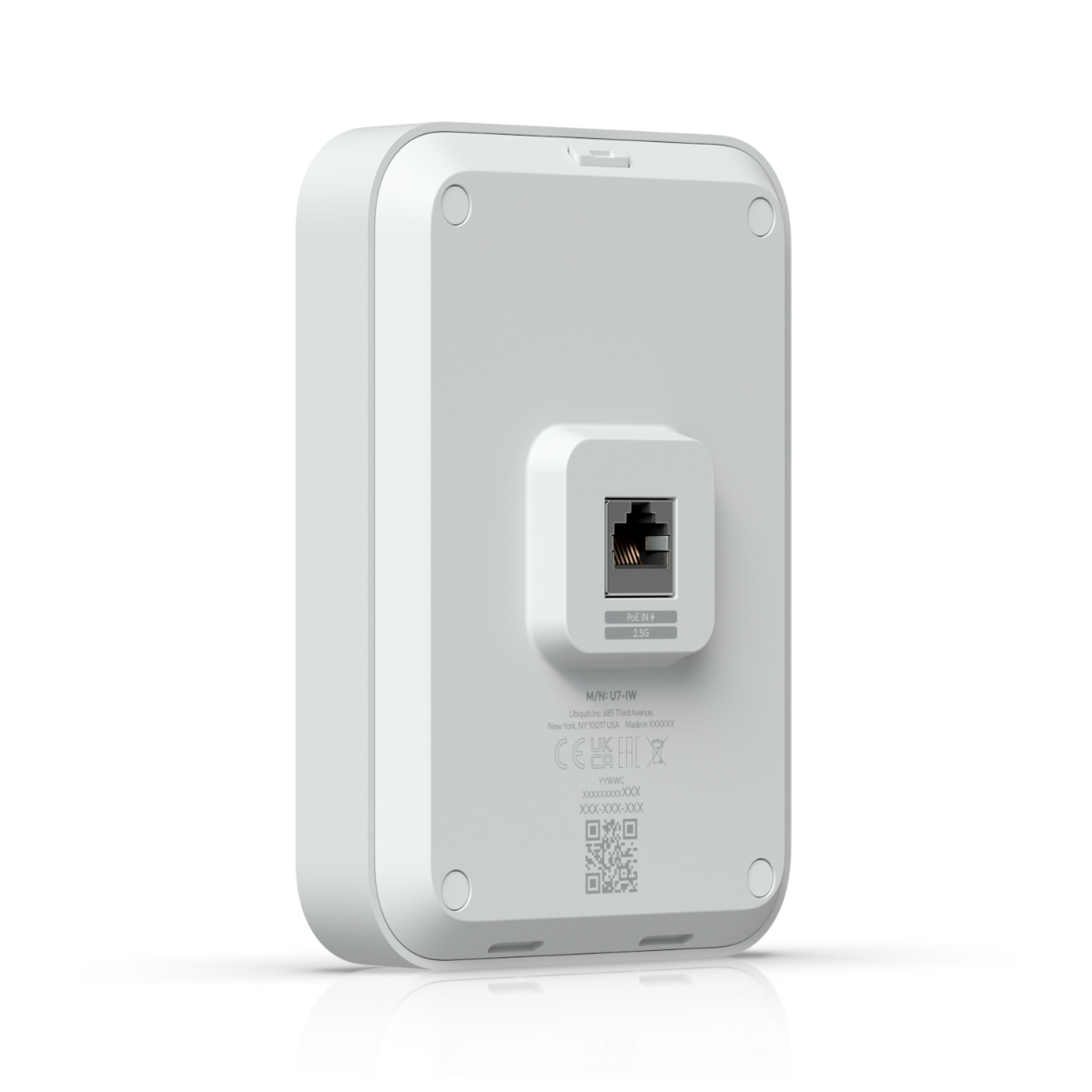 Ubiquiti U7-Wall Wall-mounted WiFi 7 AP with 6 spatial streams and 6 GHz