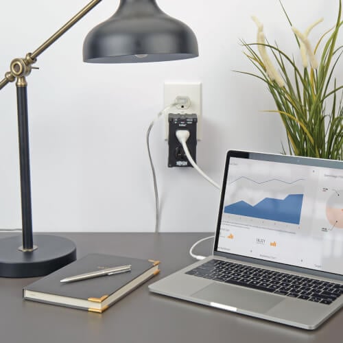 Tripp Lite Isobar Surge Protector Wall Mount Direct Plug In 2 Out 1410