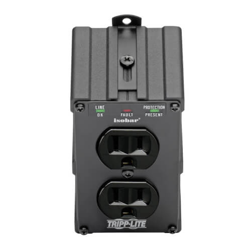 Tripp Lite Isobar Surge Protector Wall Mount Direct Plug In 2 Out 1410