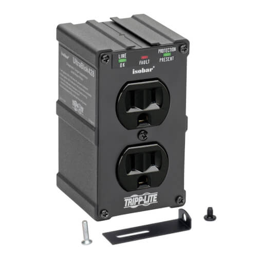 Tripp Lite Isobar Surge Protector Wall Mount Direct Plug In 2 Out 1410